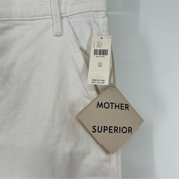 Mother The Stud Finder Sneak Wide Leg Utility Jeans in Totally Innocent 32 NWT - Picture 5 of 14